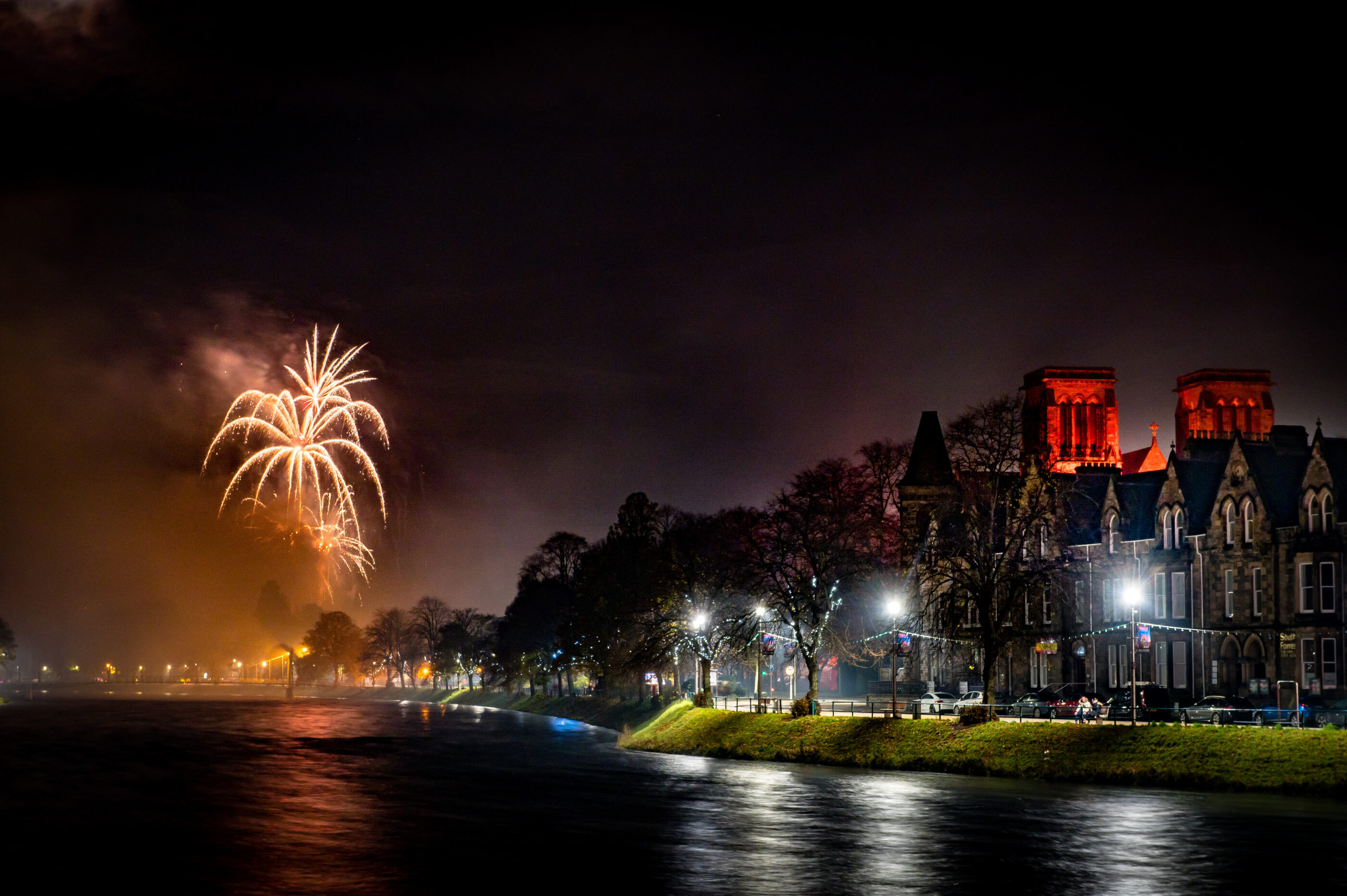 Inverness river fireworks